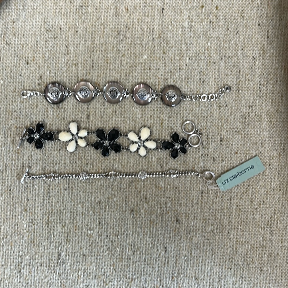 Brighton, Liz Clayborne and unknown mark bracelets. All in one lot